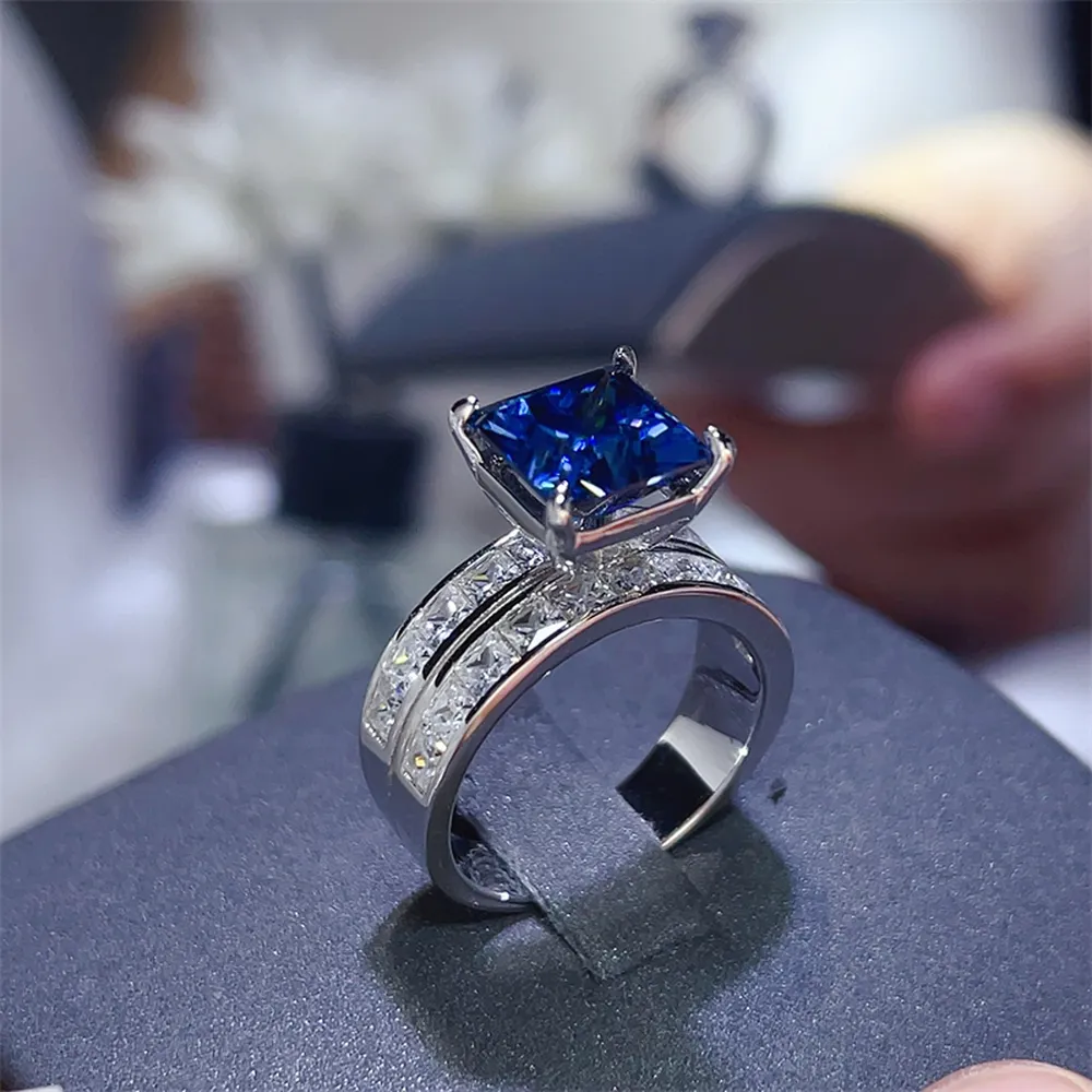 3 Carat Moissanite 925 Sterling Silver Ring, image 2