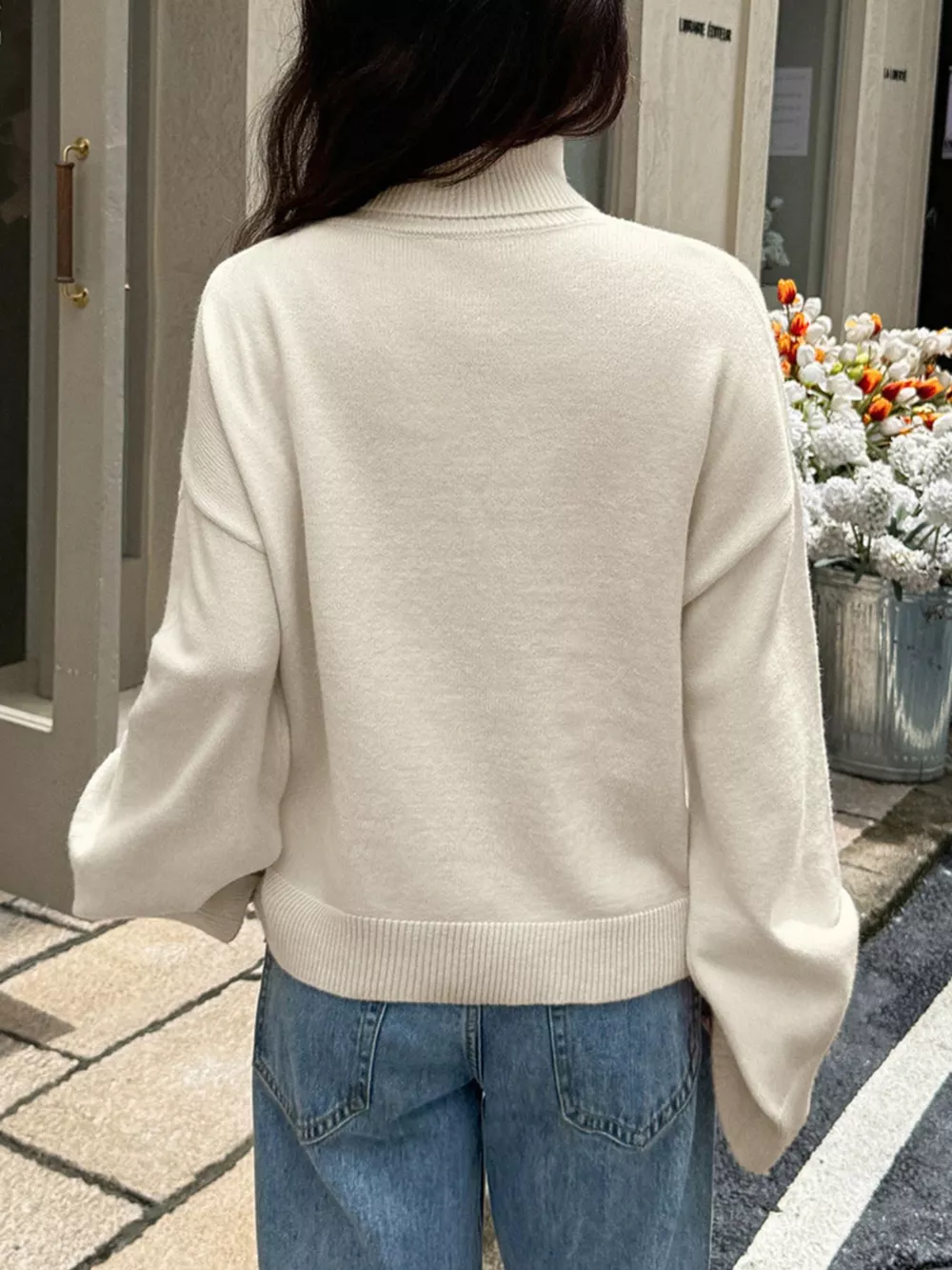 Turtleneck Long Sleeve Sweater, image 11