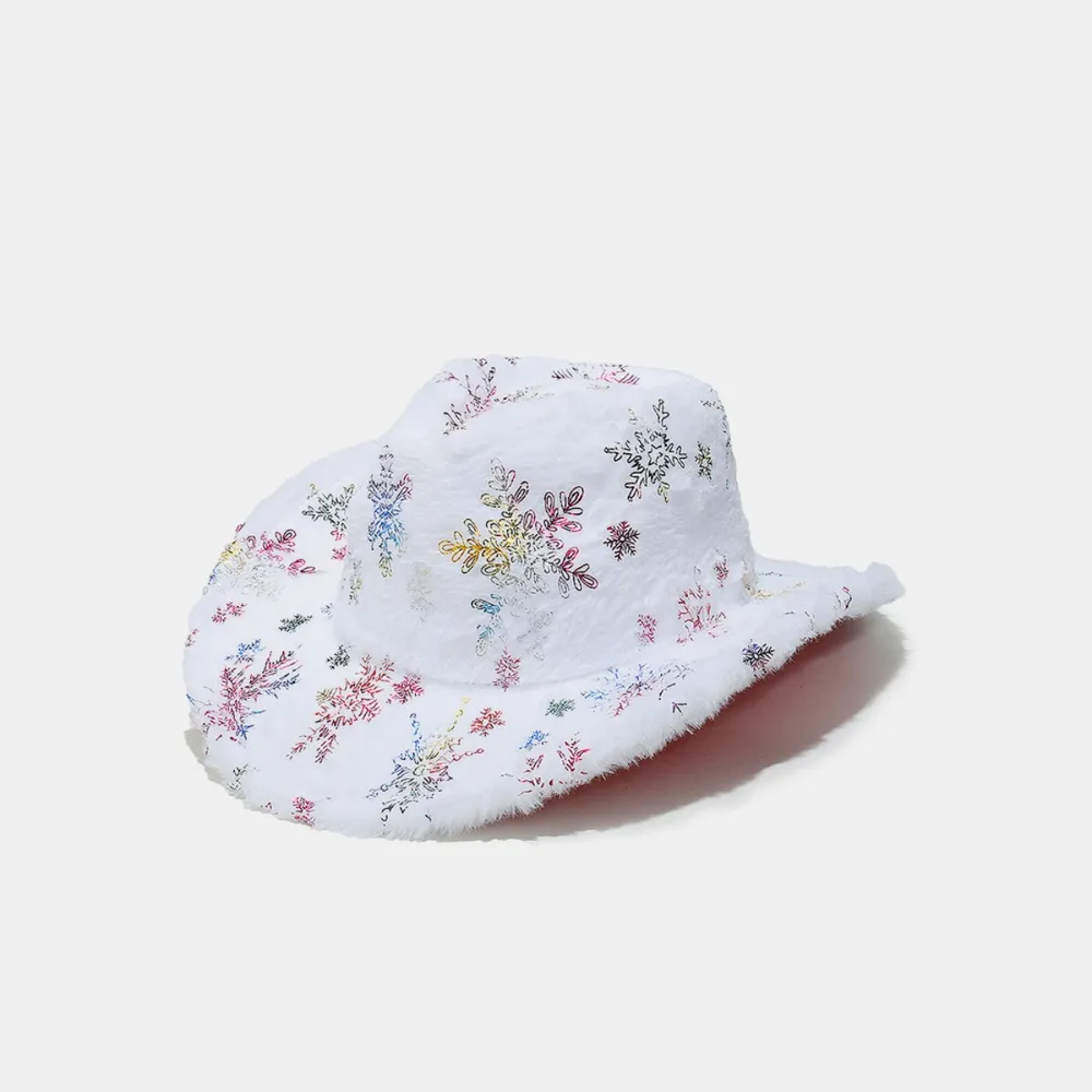 Fuzzy Snowflakes Polyester Hat, image 6