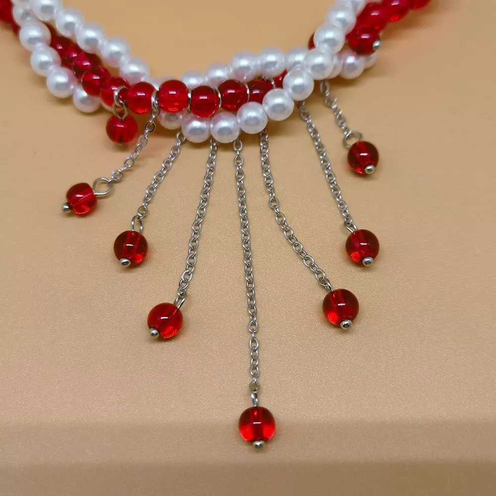 Twisted Bead Tassel Necklace, image 11
