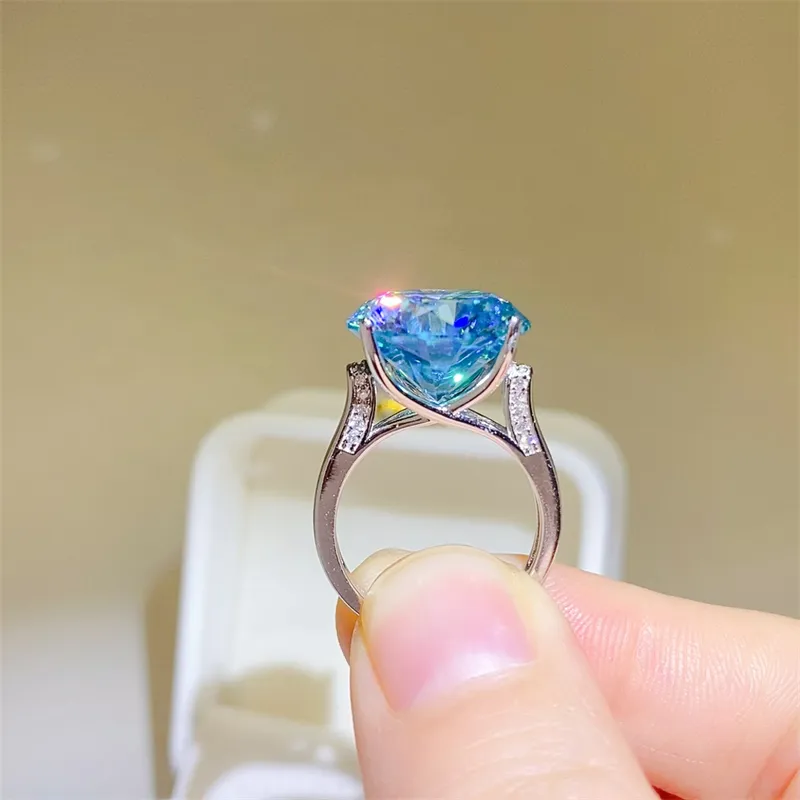 5 Carat Moissanite 925 Sterling Silver Ring, image 3
