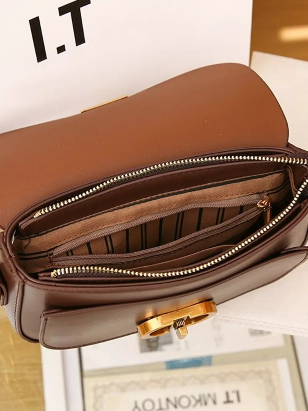 Leather Flap Shoulder Bag, image 7