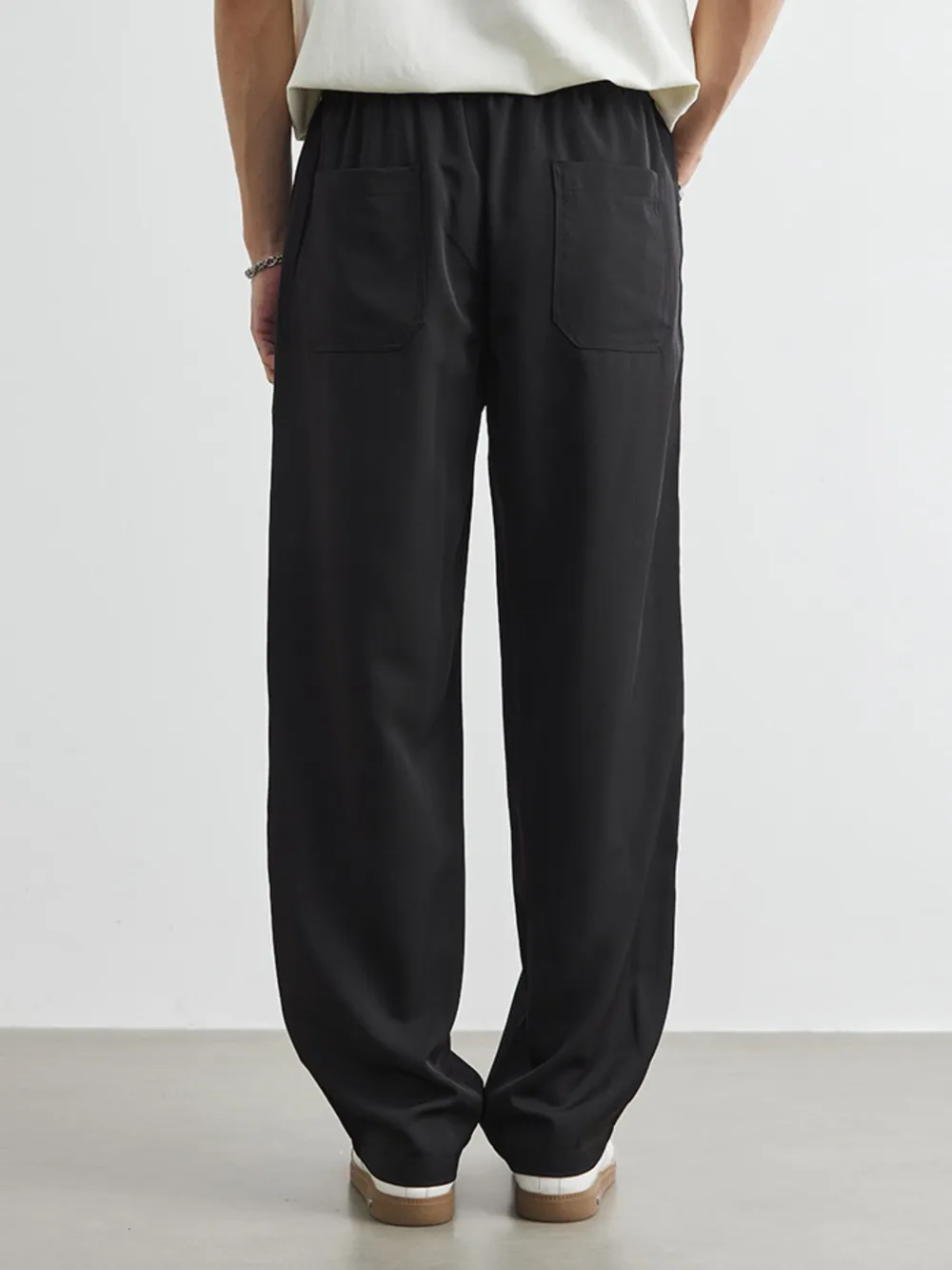 Men's Plus Size Relaxed Fit Wide Leg Casual Pants, image 4