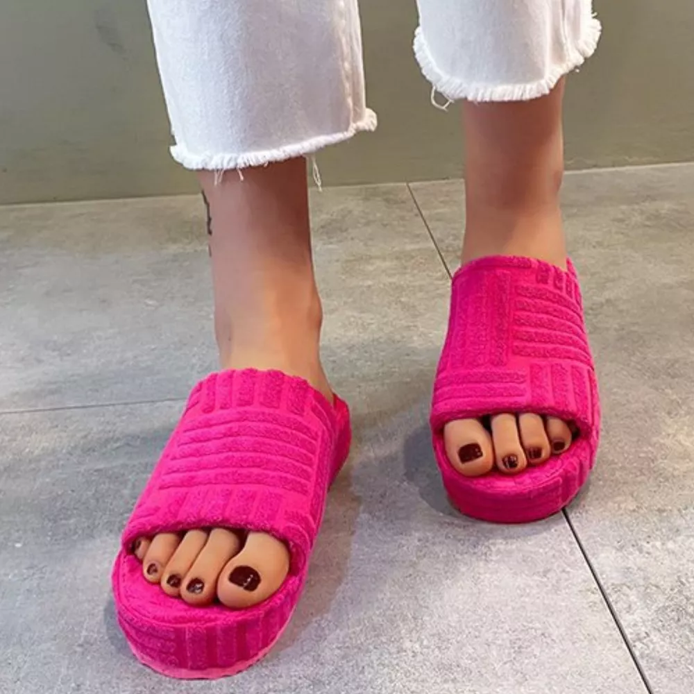 Open Toe Platform Slippers, image 10