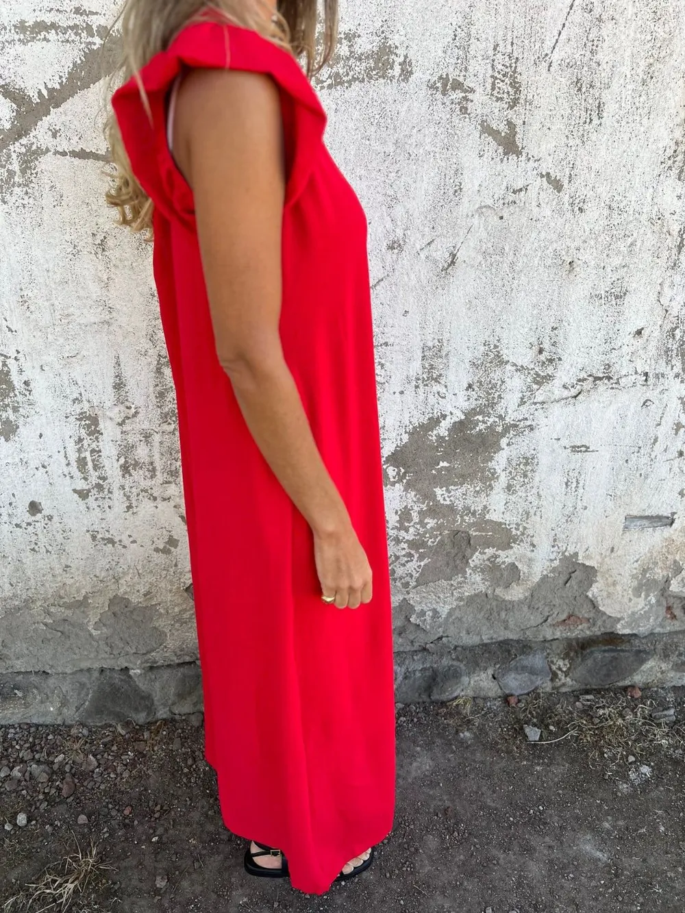 Full Size V-Neck Cap Sleeve Wide Leg Jumpsuit Plus Size, image 9