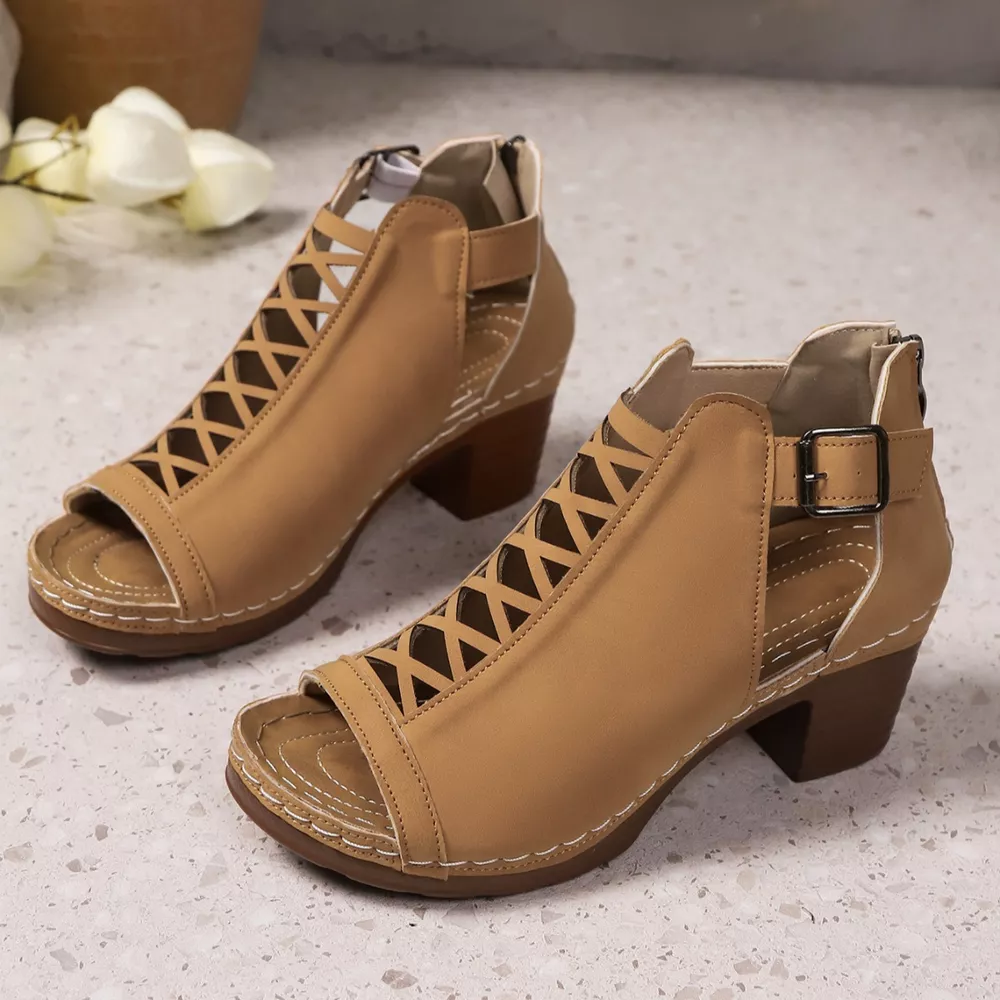 Open Toe Block Heels Sandals, image 13