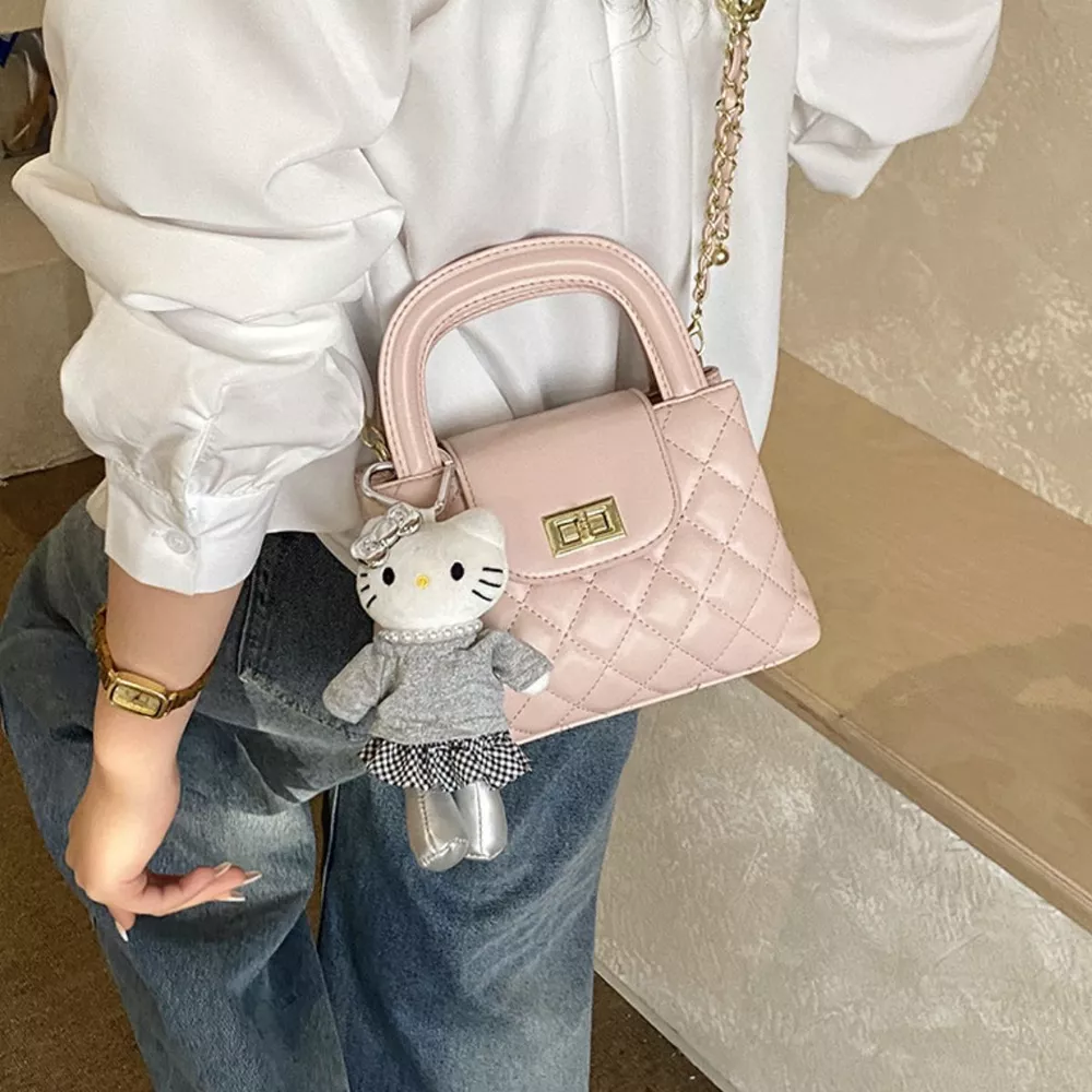 Quilted Chain Strap Crossbody Bag, image 2