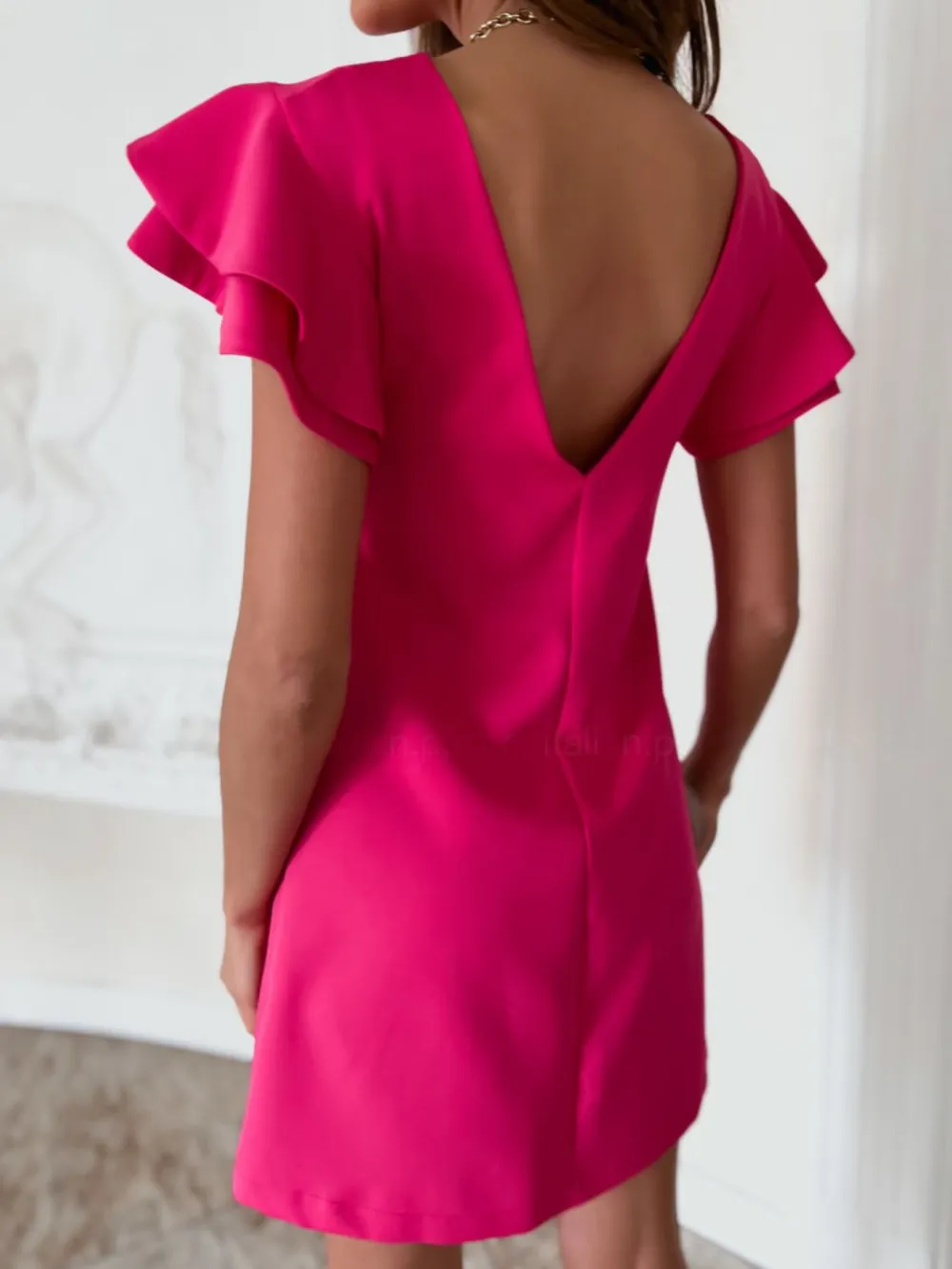 Ruffled Layered Short Sleeve Mini Dress, image 7
