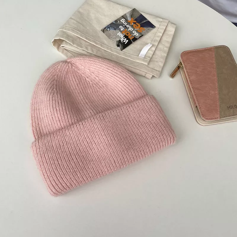 Warm Knitted Cuffed Beanie Hat, image 4