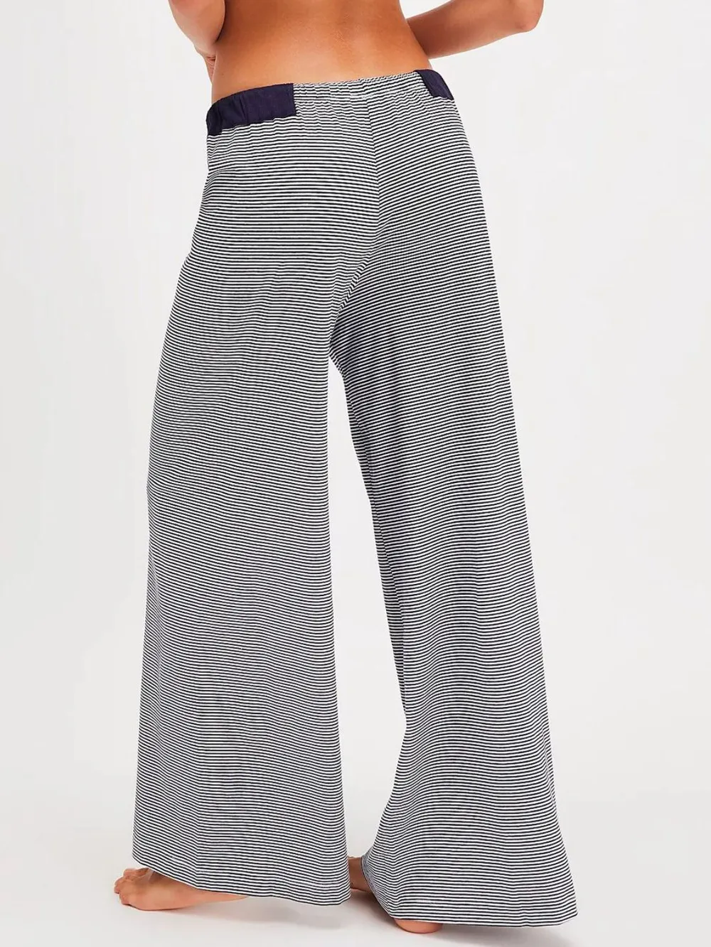 Drawstring Striped Wide Leg Pants, image 11