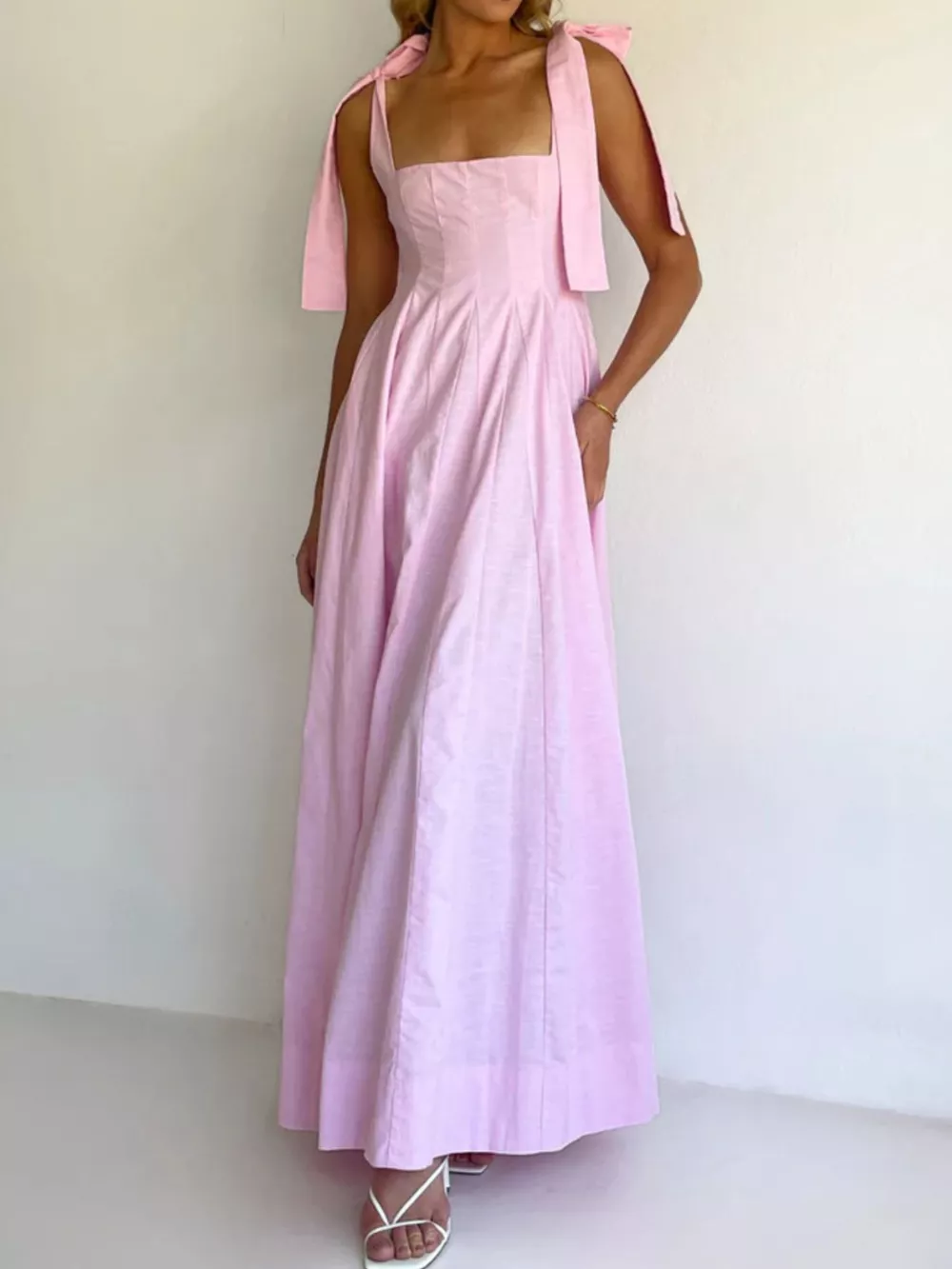 Gradient Tie Shoulder Maxi Dress, image 15