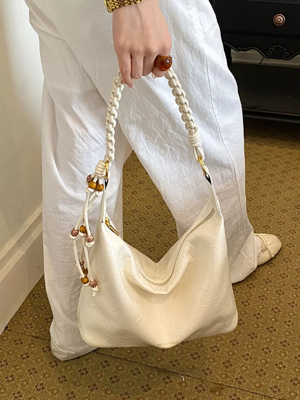 Braided Strap Shoulder Bag, image 4