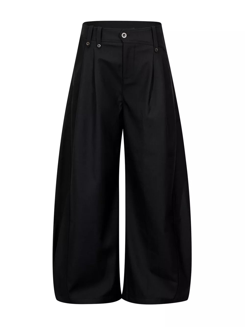 Men's High-Waisted Wide-Leg Pleated Casual Pants