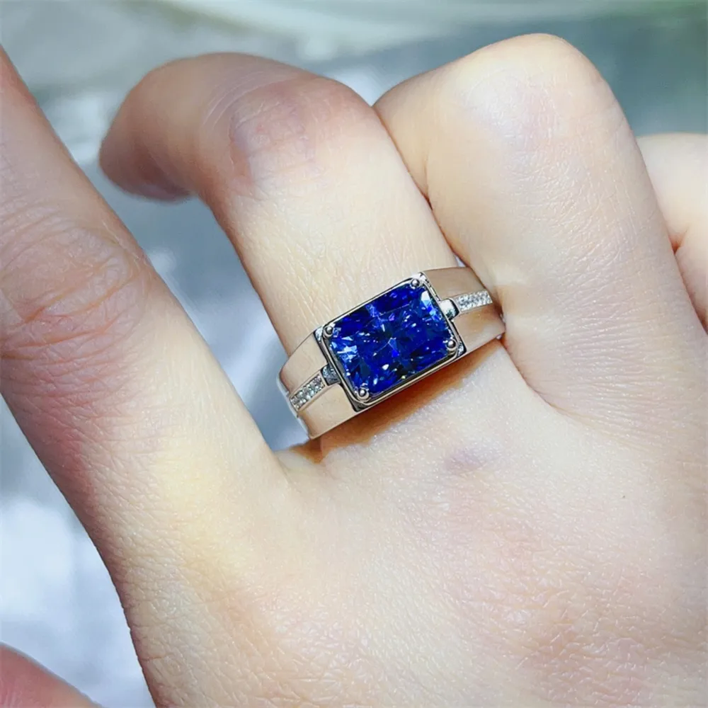 2 Carat Moissanite 925 Sterling Silver Ring, image 4
