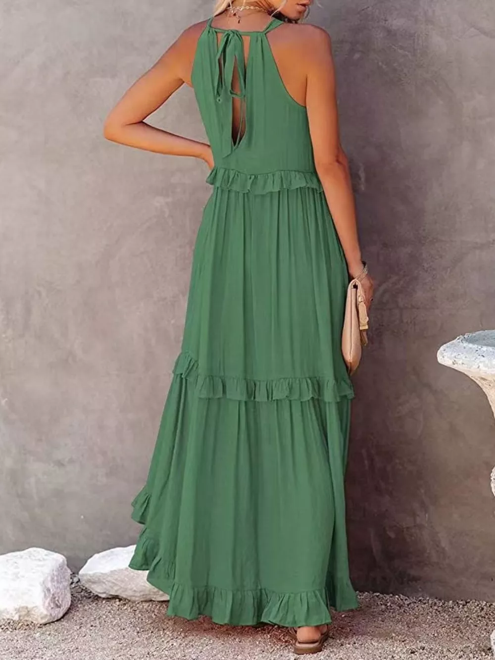 Ruffled Tiered Sleeveless Maxi Dress, image 7