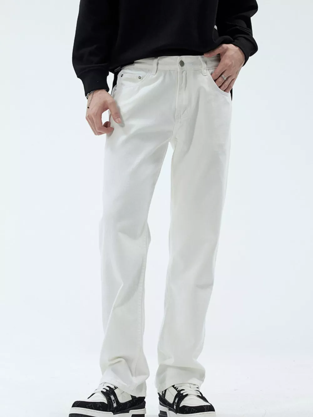 Men's Full Size Straight Leg Jeans Plus Size, image 2
