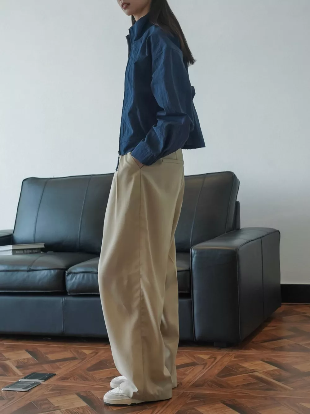 High-Waisted Pleated Wide-Leg Pants, image 30