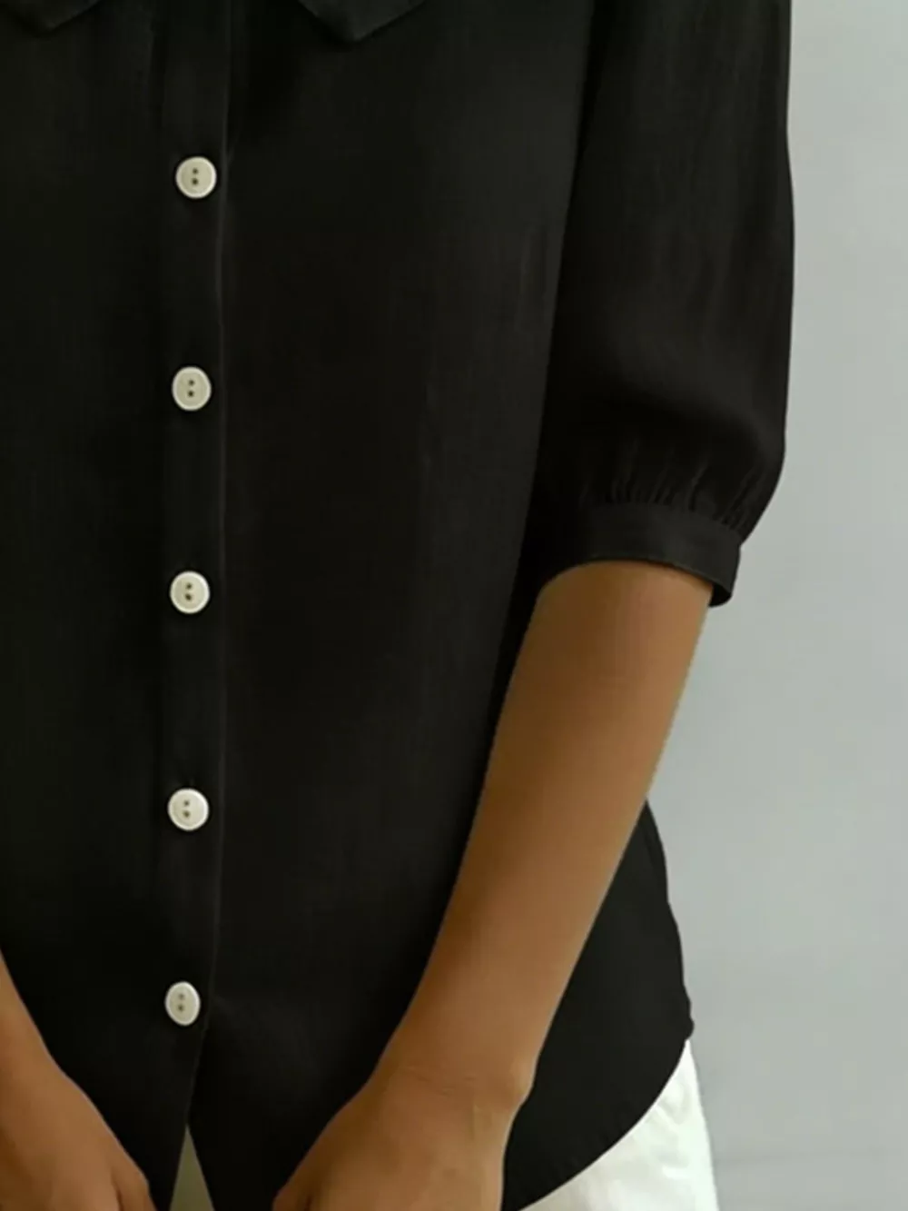 Peter Pan Collar Puff Sleeve Shirt, image 15
