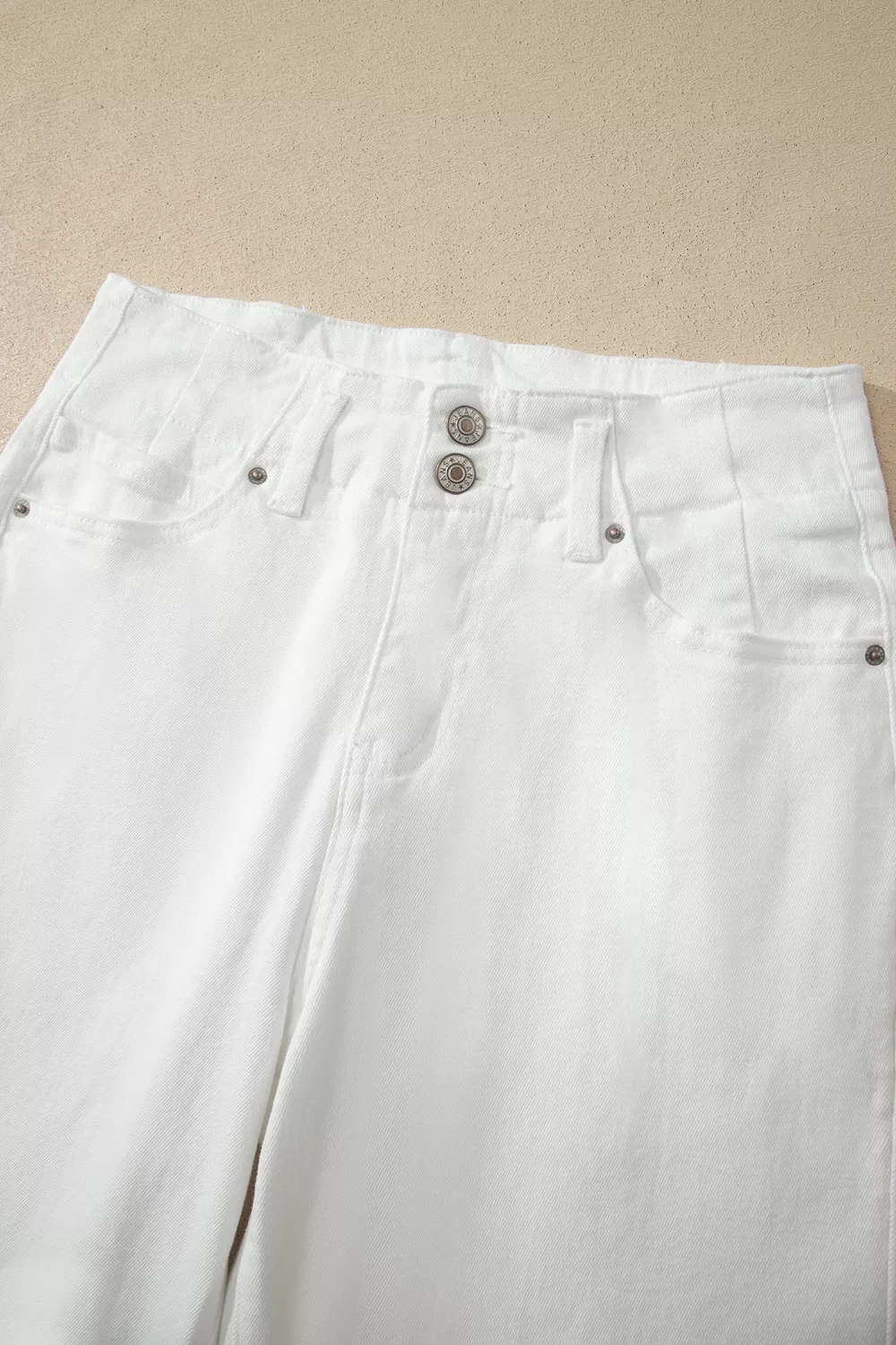 2-Button High Waist Wide Leg Jeans, image 6