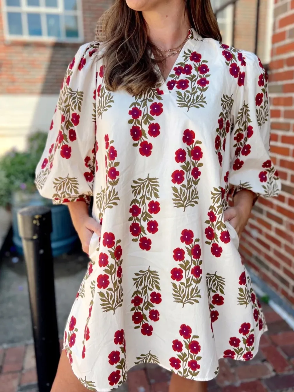Floral Print Casual Mini Dress, image 5
