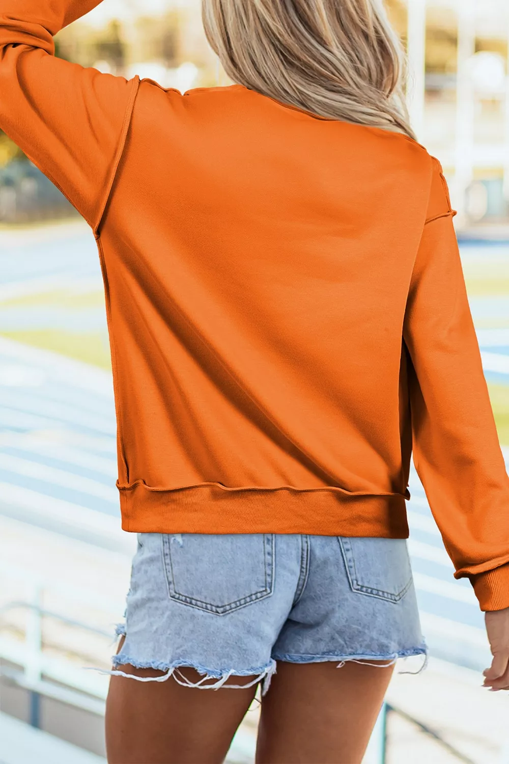 Ghost/ BOO Reversible Print Mock Neck Casual Sweatshirt, image 3