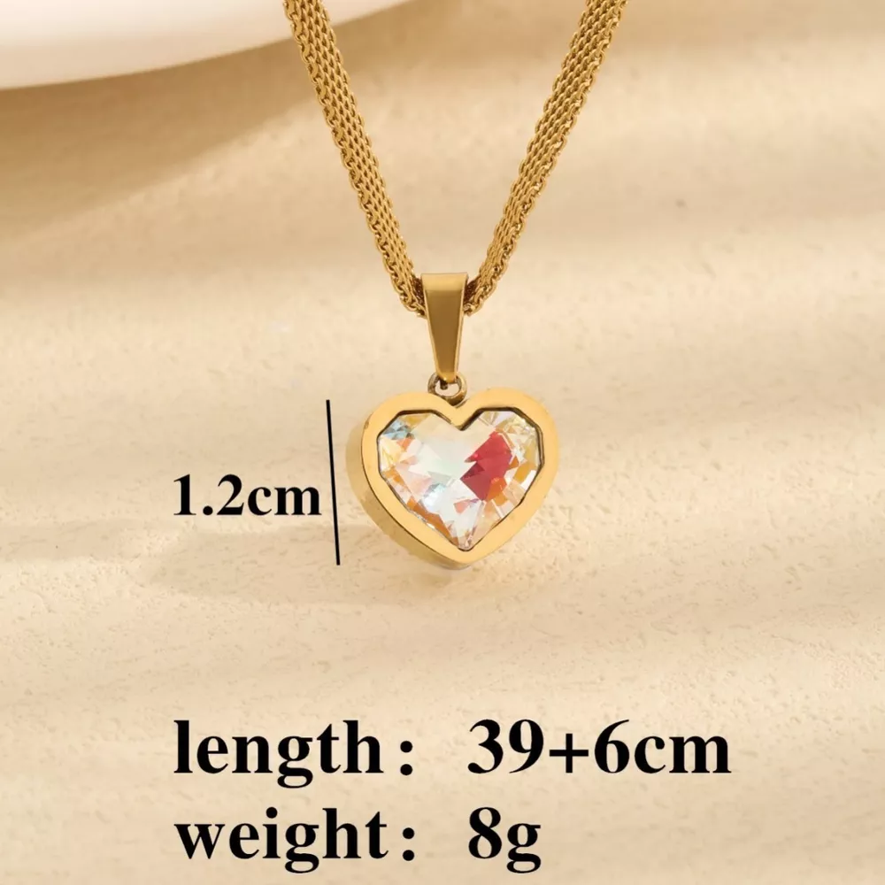 18K Gold-Plated Heart Necklace, image 4