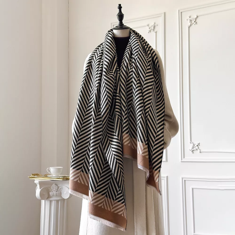 Raw Hem Soft Scarf