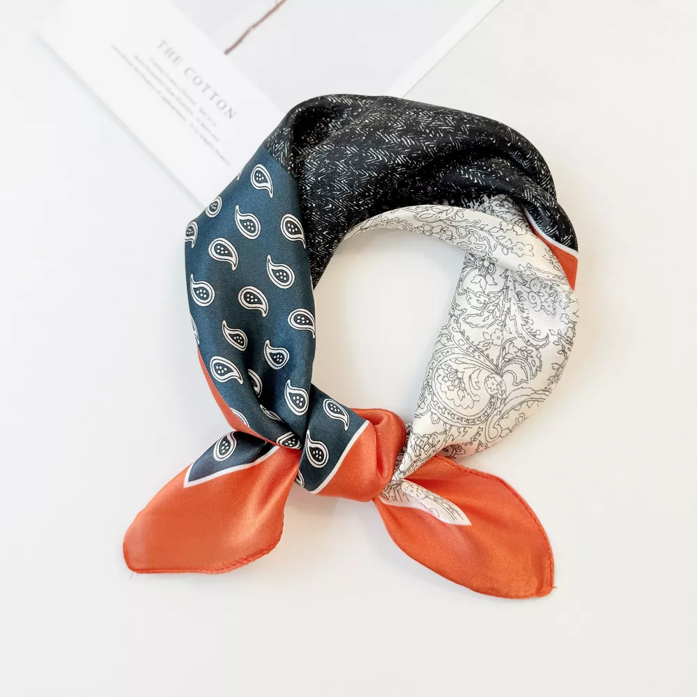 Printed Silk Square Scarf, image 7
