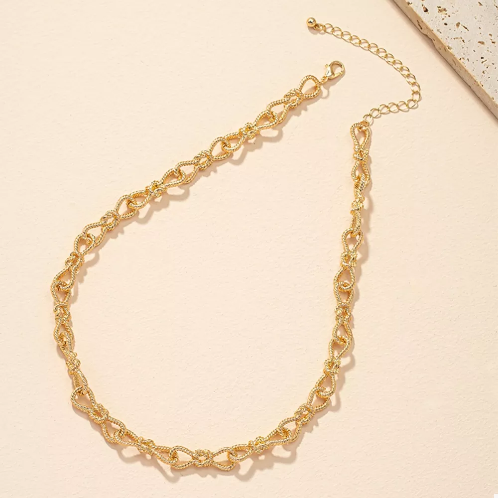 18K Gold-Plated Chain Link Necklace