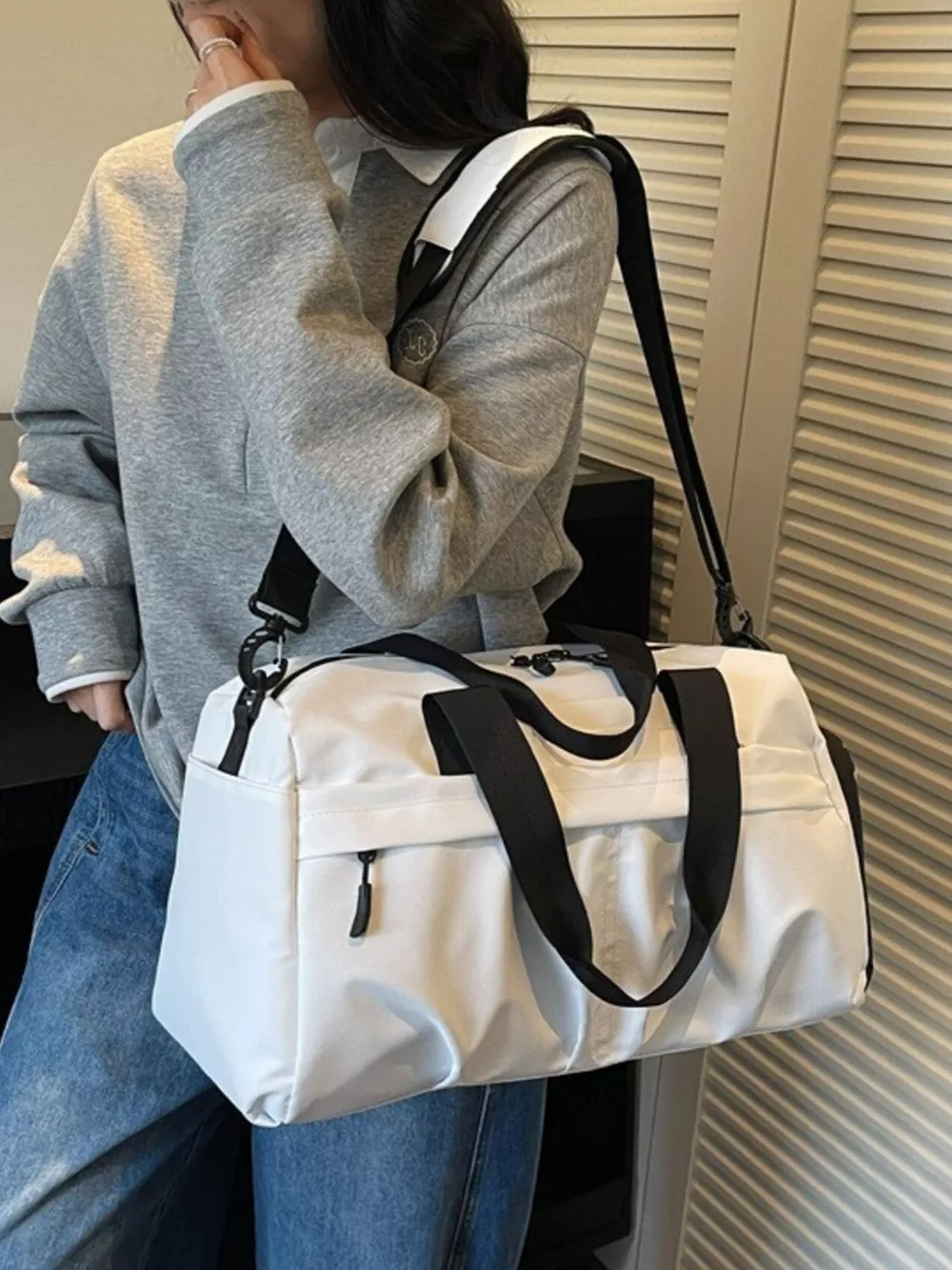 Oxford Cloth Travel Duffel Bag, image 7