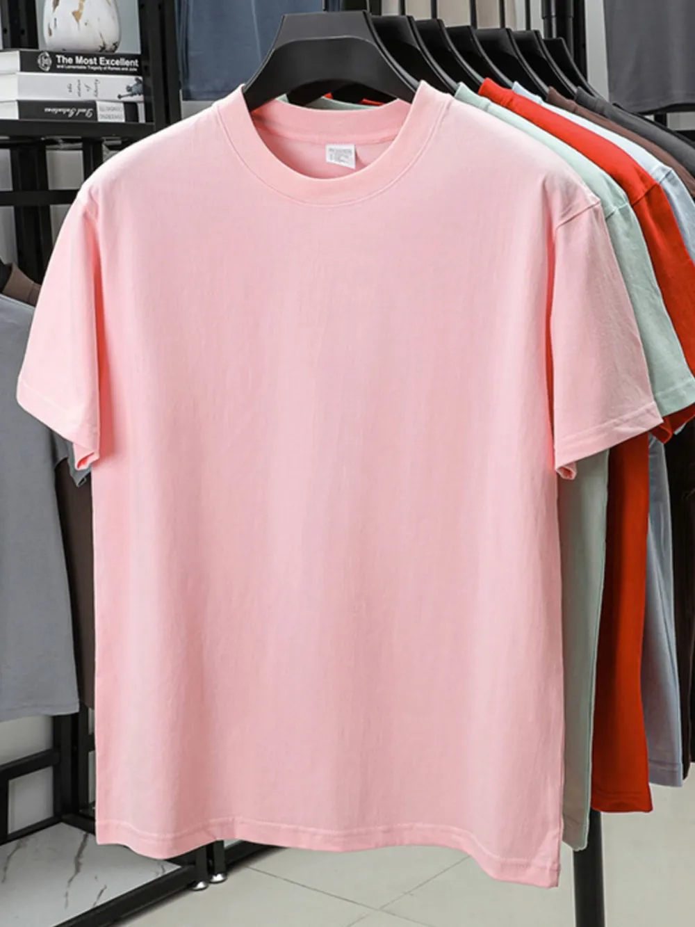 Men's Full Size Round Neck Short Sleeve T-Shirt Plus Size, image 10