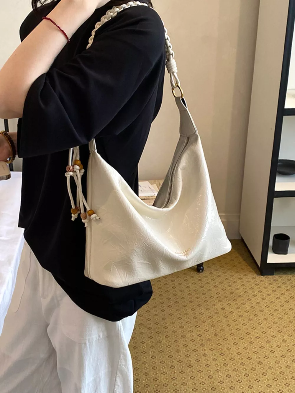 Braided Strap Shoulder Bag, image 2