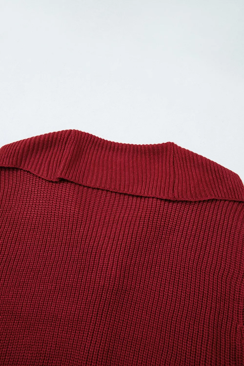 Solid Color Knit Oversized Button Front Sweater Cardigan, image 7