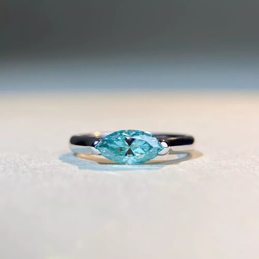 1 Carat Moissanite 925 Sterling Silver Ring, image 4