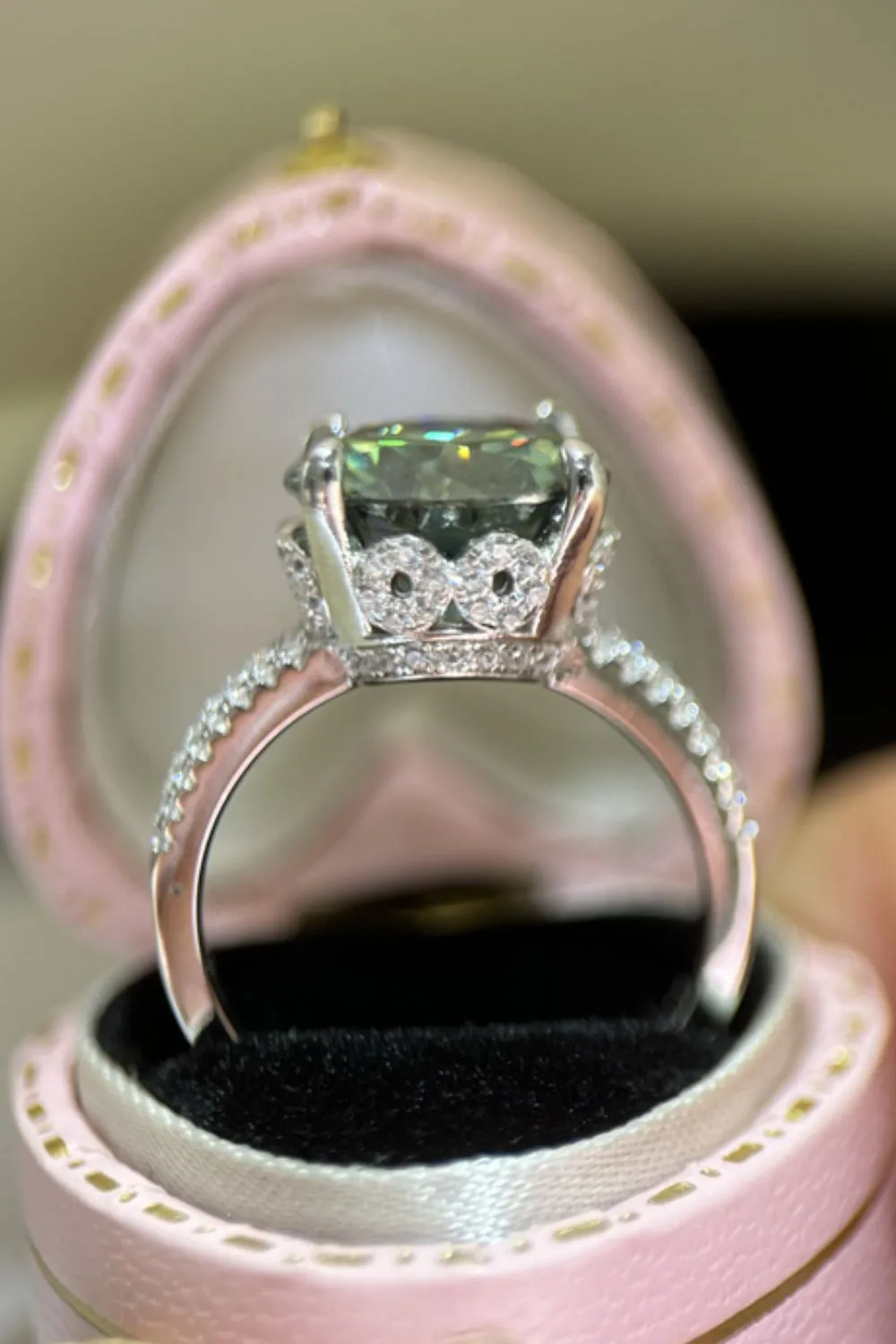 5 Carat Moissanite 925 Sterling Silver Ring, image 2