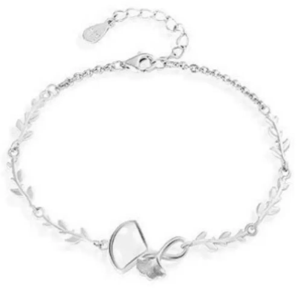 925 Sterling Silver Ginkgo Leaf Bracelet, image 3
