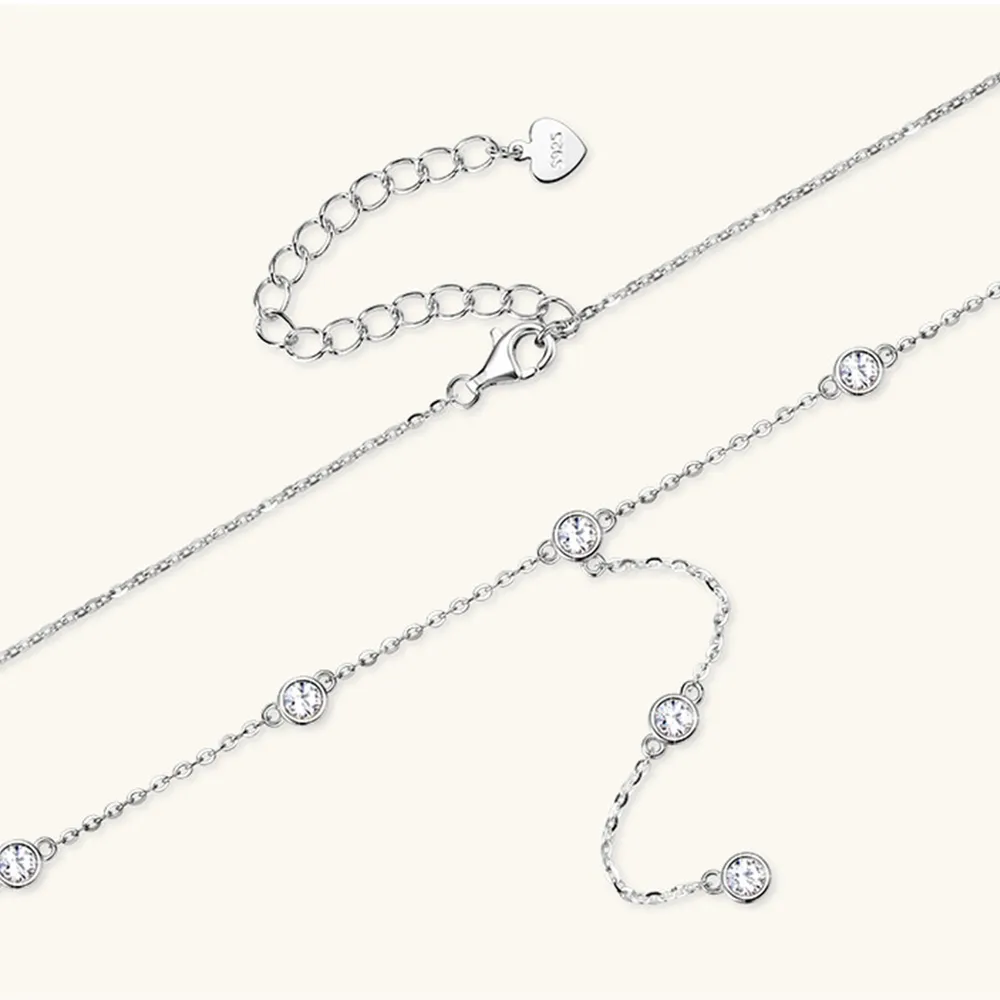 1.1 Carat Moissanite 925 Sterling Silver Necklace, image 7