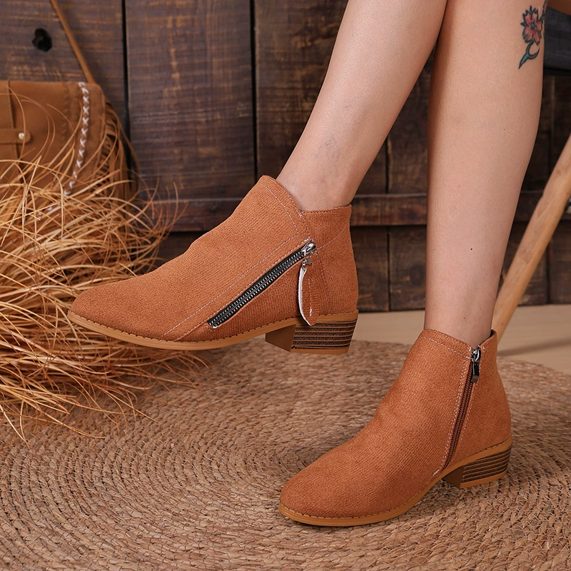 Point Toe Block Heels Boots, image 10