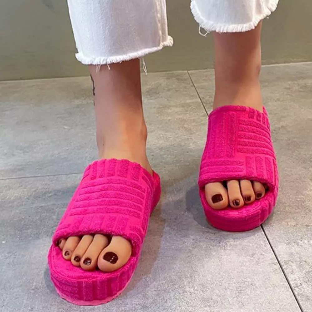 Open-Toe Platform Slippers, image 13