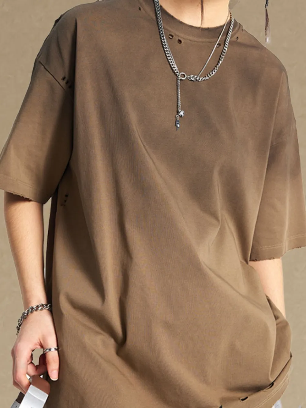 Men's Round Neck Half Sleeve T-Shirt, image 5