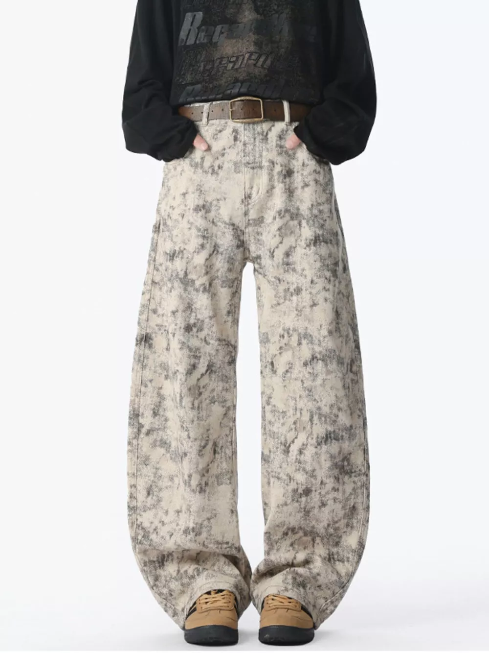 Men's Plus Size Wide Leg Jeans