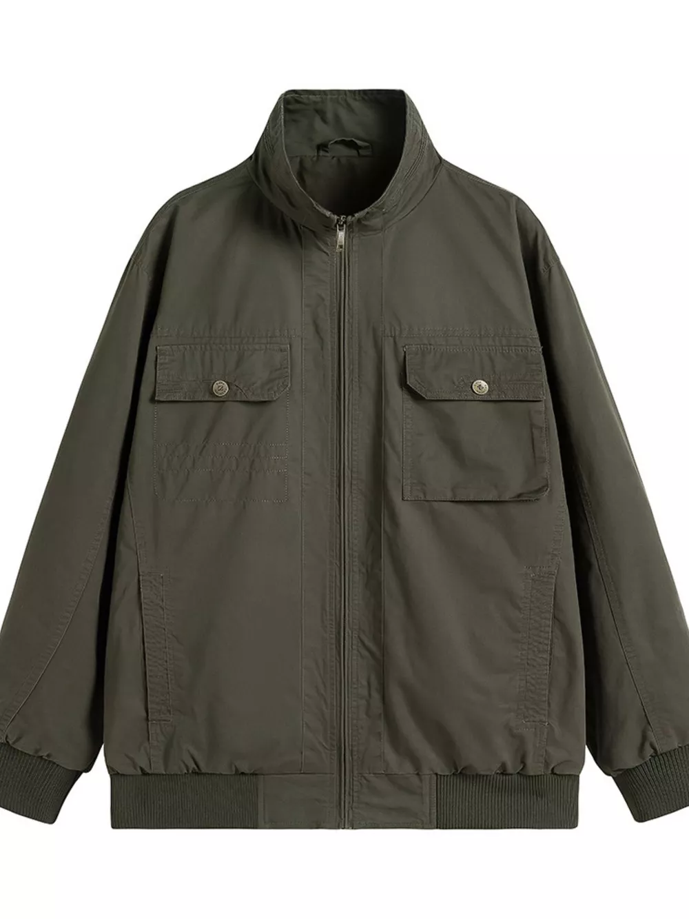 Men's Plus Size Casual Lightweight Zip-Up Jacket, image 7