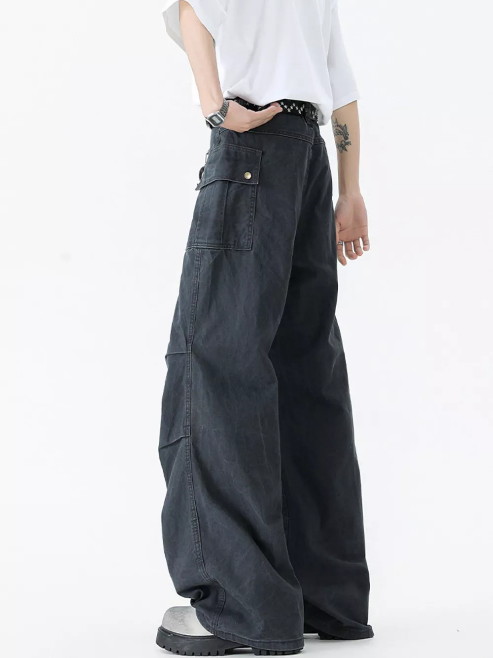 Men's Wide Leg Jeans, image 9