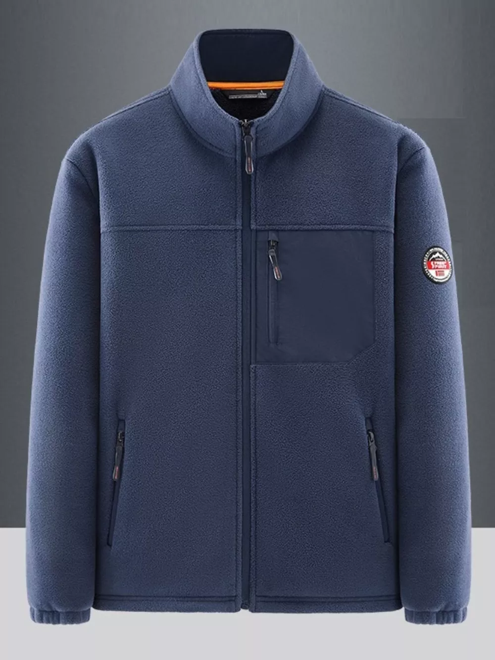Men's Plus Size Warm Fleece Outdoor Jacket, image 2