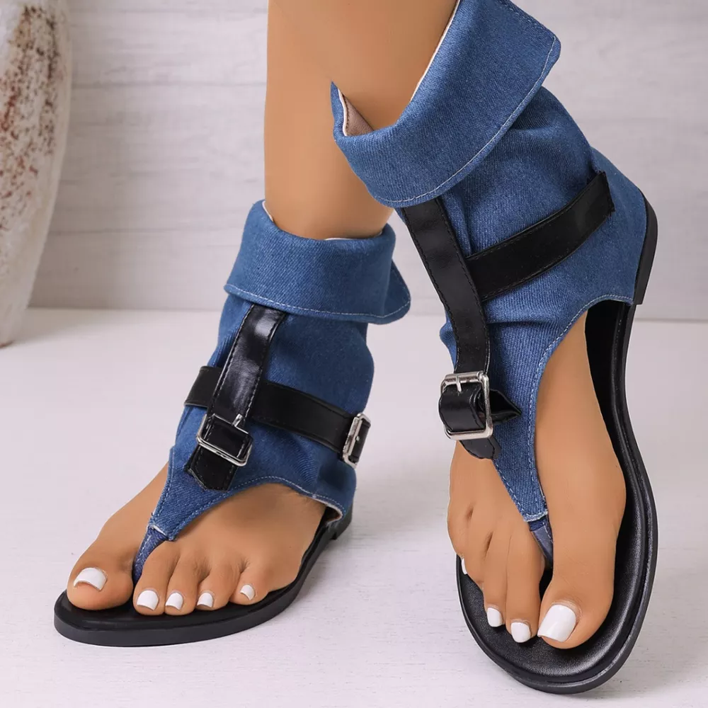 Toe Post Buckle Sandals, image 2