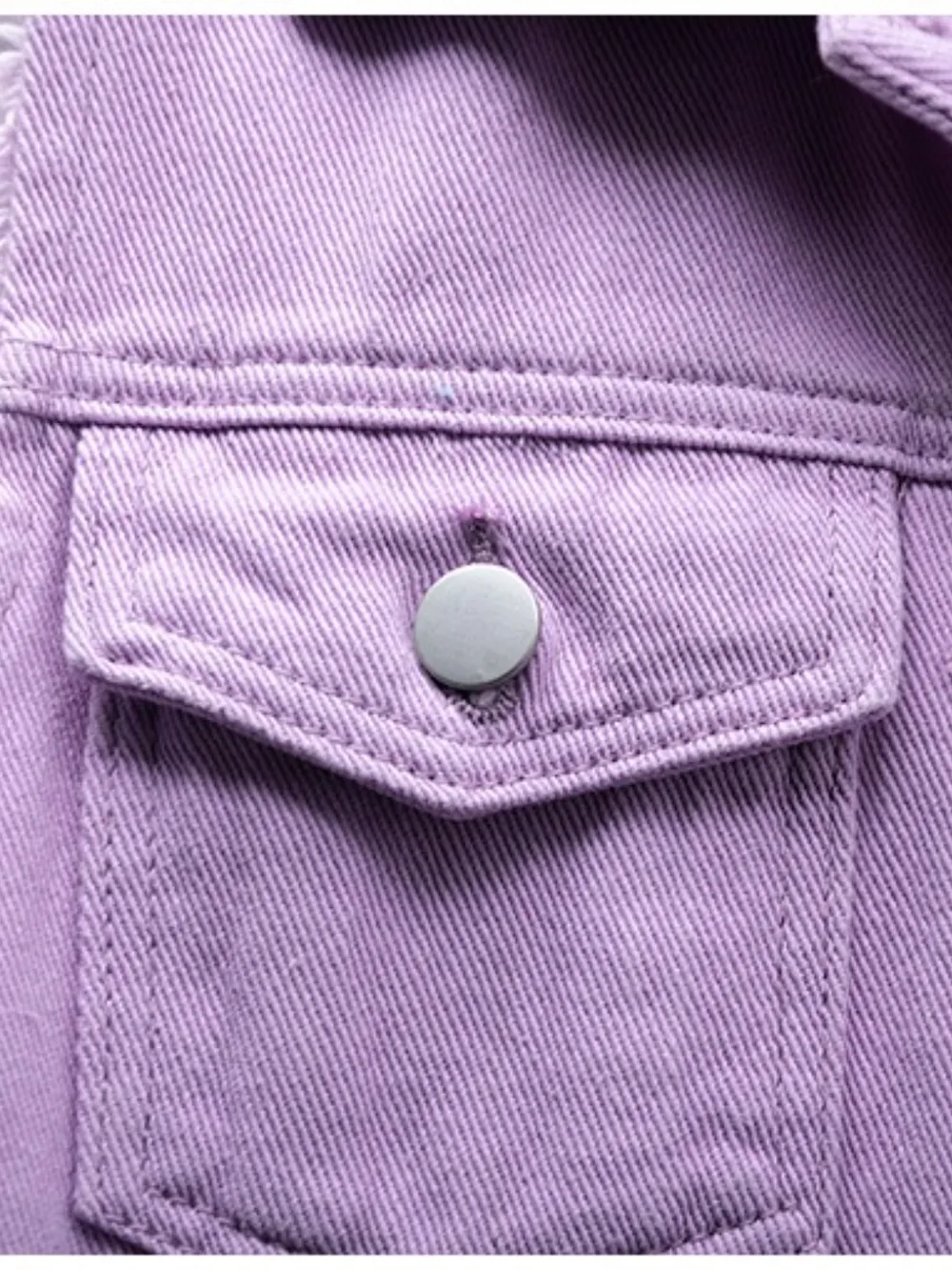 Full Size Button Down Raw Hem Sleeveless Denim Jacket Plus Size, image 14