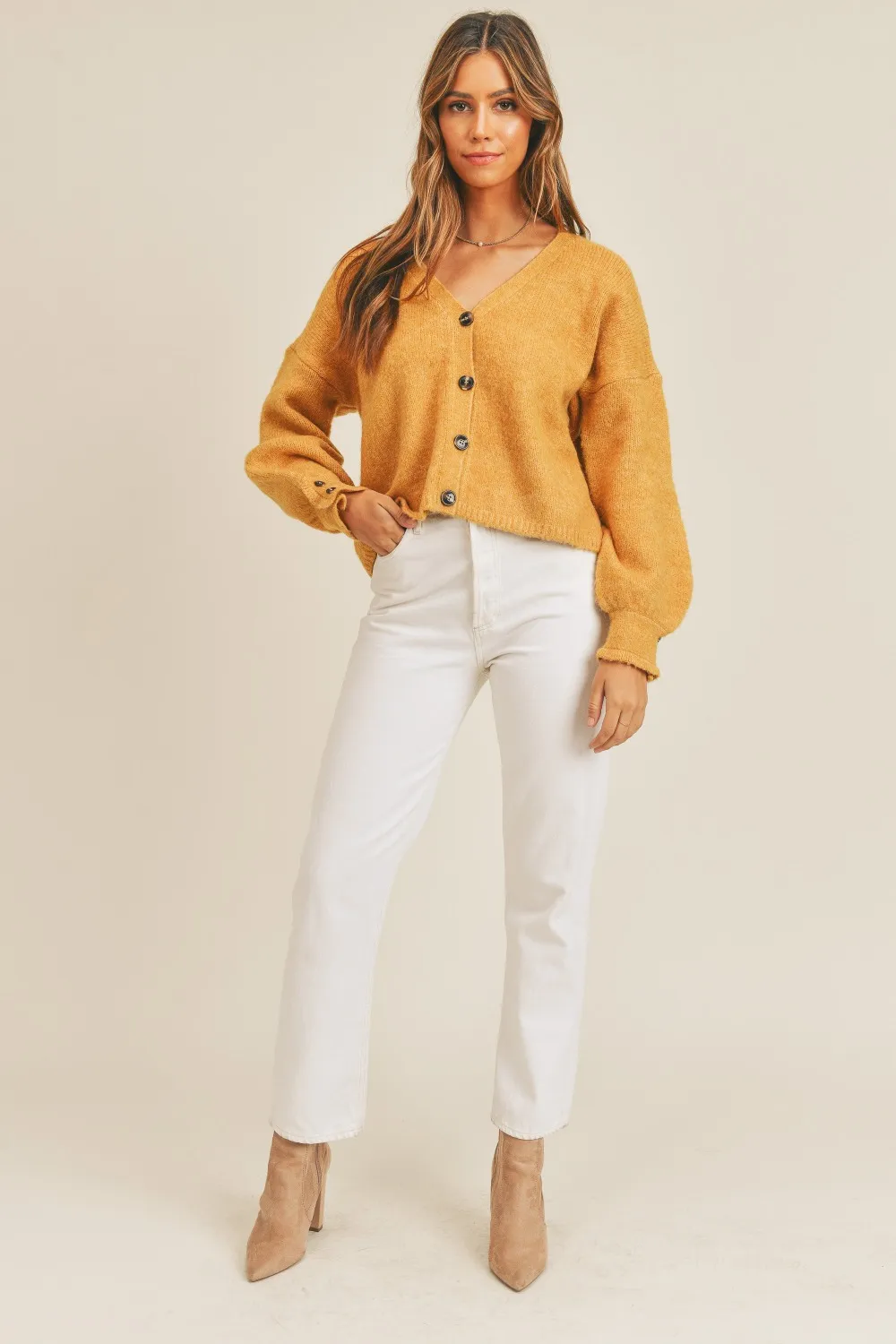 Long Sleeve Button Down Sweater Cardigan, image 5