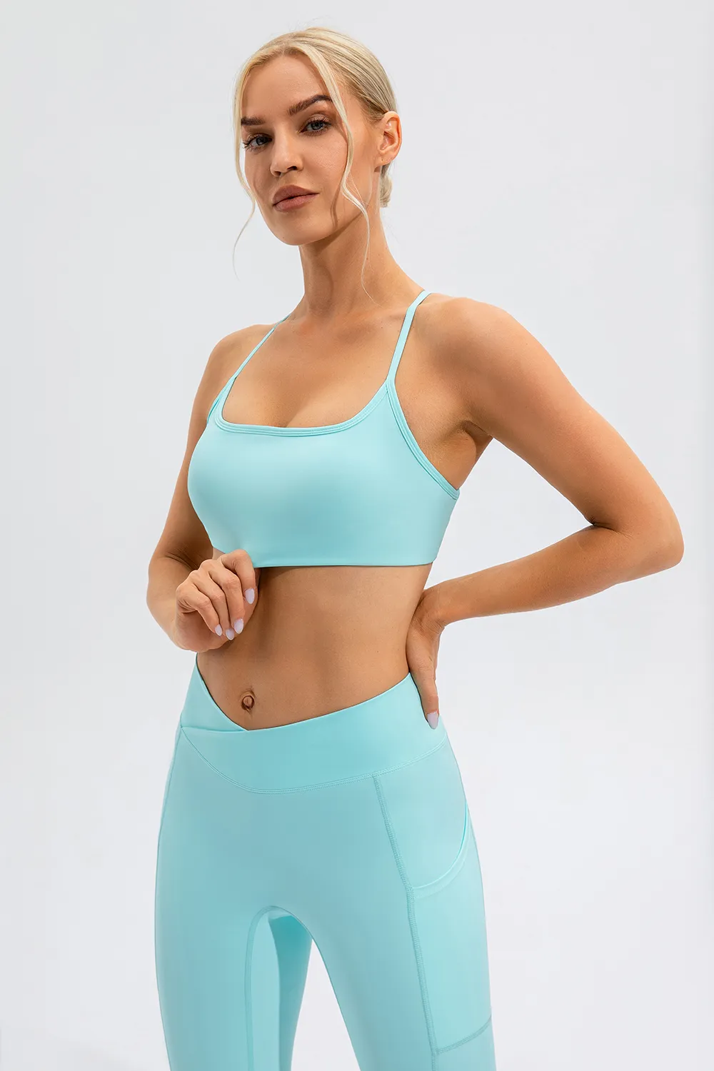 Crisscross Spaghetti Strap Active Cami, image 12