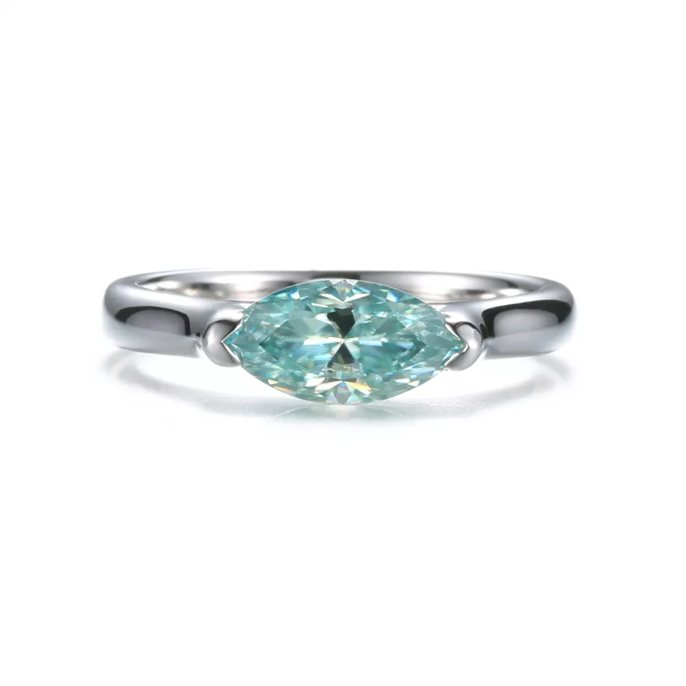 1 Carat Moissanite 925 Sterling Silver Ring, image 7