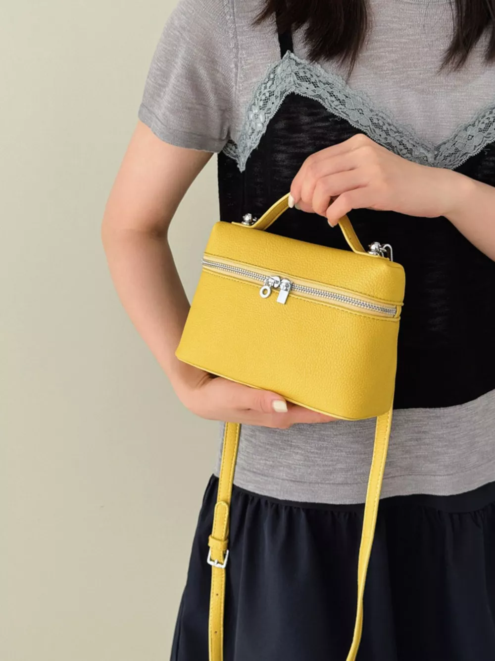 Textured Zipper Crossbody Bag, image 8